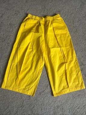 NWT StyleWe XL Yellow Oversized Barrel Leg Pleated Pants